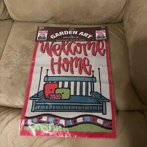 Brand new welcome home garden flag